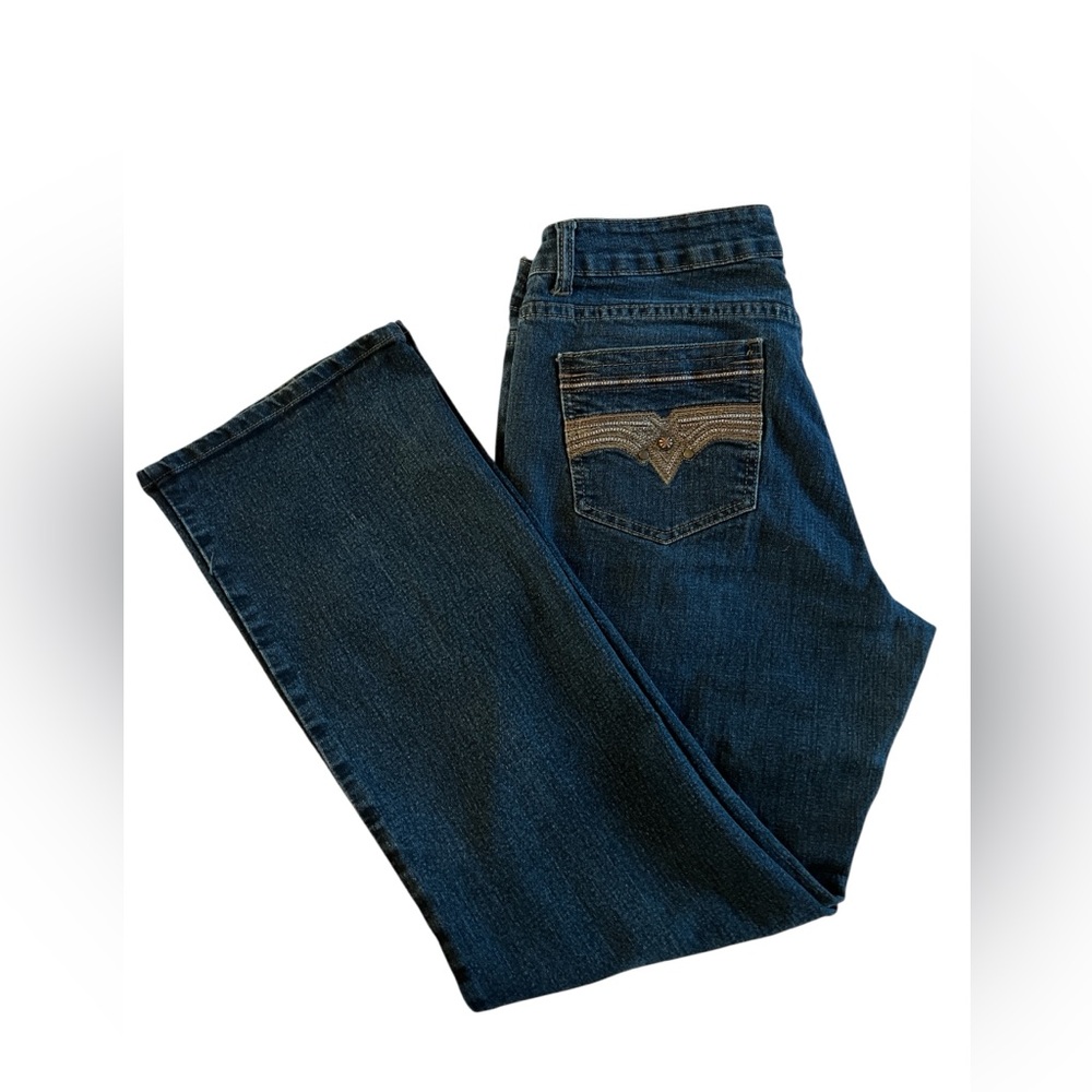 Women's Boot Cut Jeans - Dark Blue
